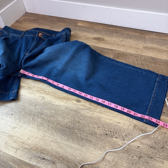 Talbots High-Waist Wide Leg Crop Jeans - Picture 9 of 11